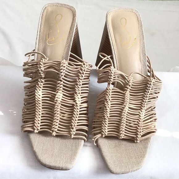 Sam Edelman Tan Laurette Block-Heel Sandals Size 10 - Picture 2 of 9